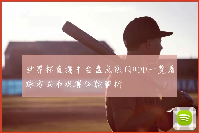 世界杯直播平台盘点热门app一览看球方式和观赛体验解析